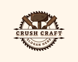 Hammer Saw Crafting logo design