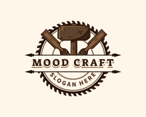 Hammer Saw Crafting logo design