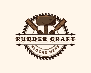 Hammer Saw Crafting logo design