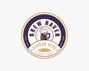 Beer Pub Liquor logo design