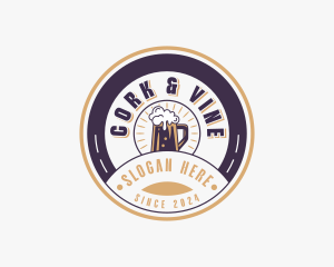 Beer Pub Liquor logo design