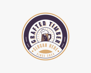 Beer Pub Liquor logo design