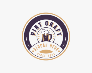 Beer Pub Liquor logo design