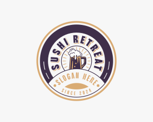 Beer Pub Liquor logo design