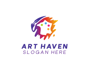 Art Paint Palette  logo design