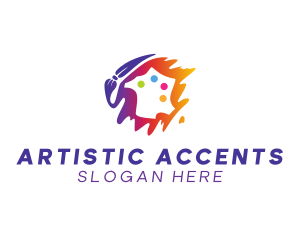 Art Paint Palette  logo design