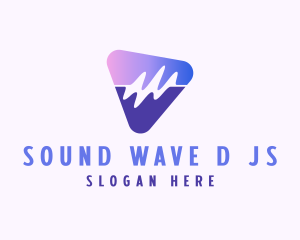 Triangle Wave Frequency logo design