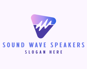 Triangle Wave Frequency logo design