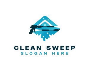 Pressure Washer Cleaning Equipment logo design