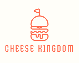 Minimal Cheeseburger Burger logo