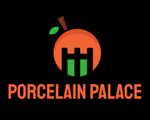 Orange Fruit Castle logo design