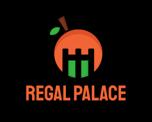 Orange Fruit Castle logo design