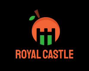 Orange Fruit Castle logo design