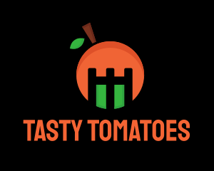 Orange Fruit Castle logo design