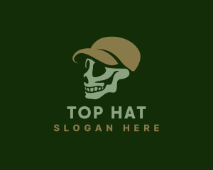 Spooky Skull Cap logo design