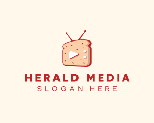 Television Media Sandwich logo design