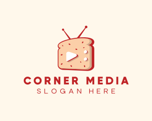 Television Media Sandwich logo design