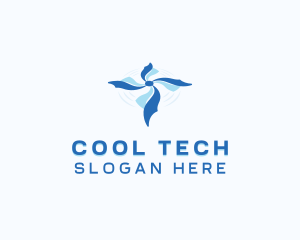 Cool Air Conditioning logo design