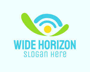 Router Internet Wifi logo design