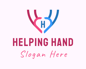 Hand Heart Healthcare logo design