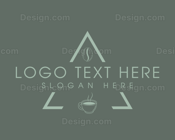 Minimalist Coffee Triangle Logo