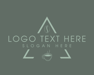 Minimalist Coffee Triangle logo