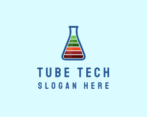 Scientific Test Tube logo design