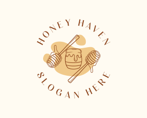 Honey Jar Syrup logo design