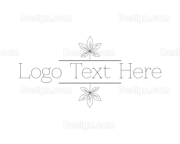 Elegant Leaves Style Logo