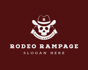 Cowboy Skull Saloon logo design