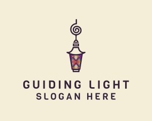 Stained Glass Lantern logo design