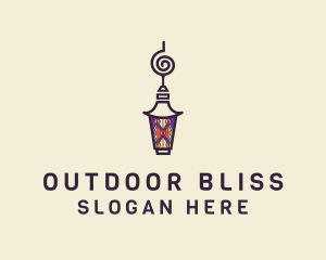 Stained Glass Lantern logo design