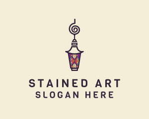 Stained Glass Lantern logo design