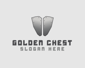 Silver Metal Armor logo design