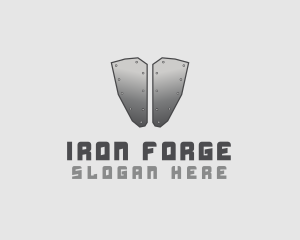 Silver Metal Armor logo design