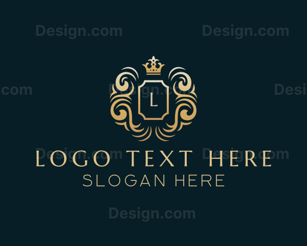 Luxury Shield Crown Logo