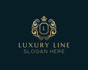 Luxury Shield Crown logo design