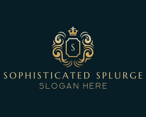 Luxury Shield Crown logo design