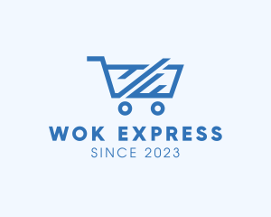 Express Shopping Cart logo design