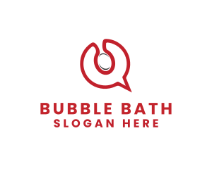 Spoon Chat Bubble logo design