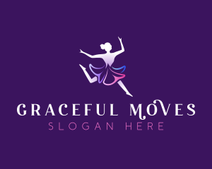 Dancing Ballerina Studio logo design