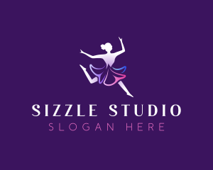 Dancing Ballerina Studio logo design