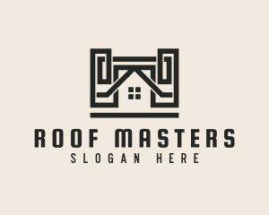 Roof Builder Roofing logo design