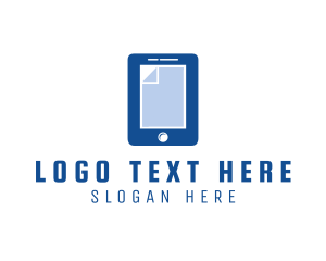 App - Digital Mobile Document logo design