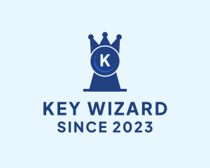 Crown Key Lock logo design