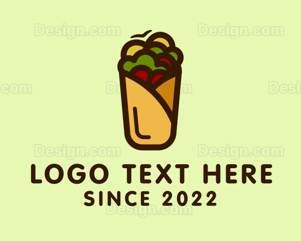 Mexican Burrito Wrap Logo