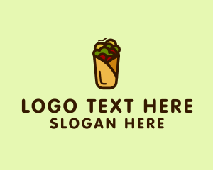 Mexican Burrito Wrap Logo