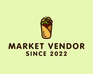 Mexican Burrito Wrap logo design