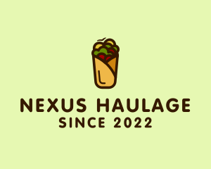 Mexican Burrito Wrap logo design