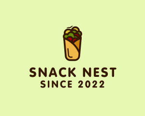 Mexican Burrito Wrap logo design